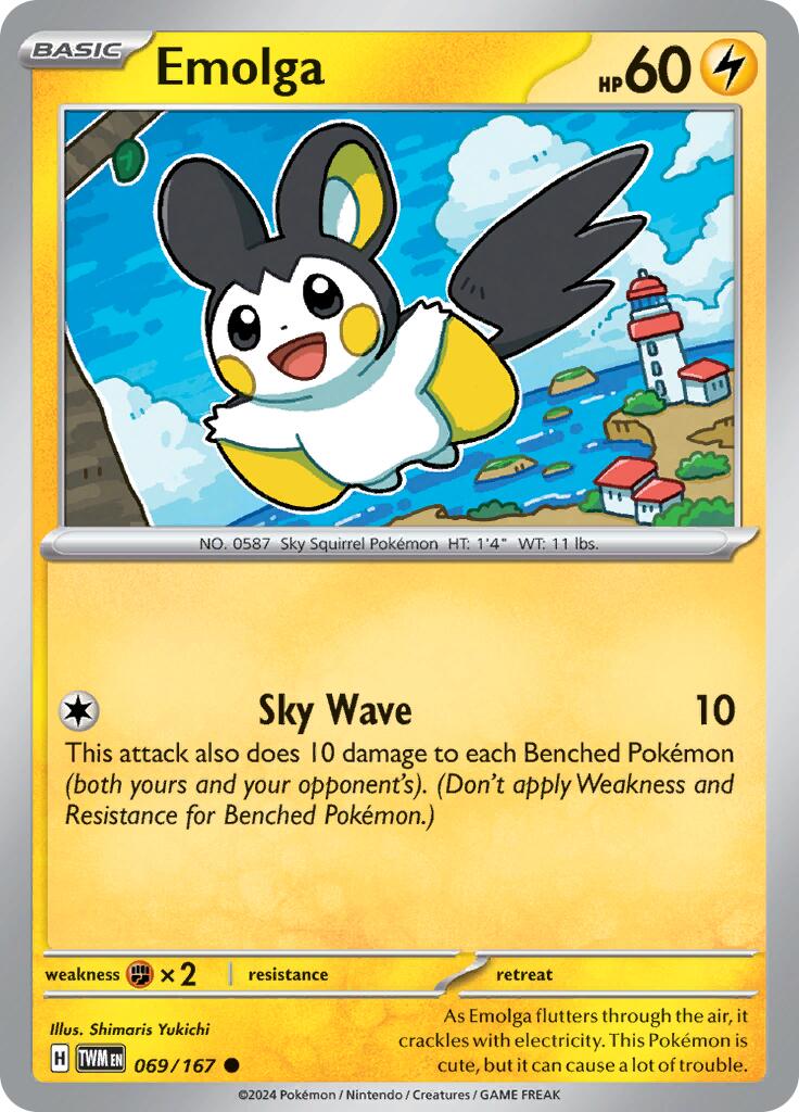 Emolga (069/167) [Scarlet & Violet: Twilight Masquerade] | Good Games North
