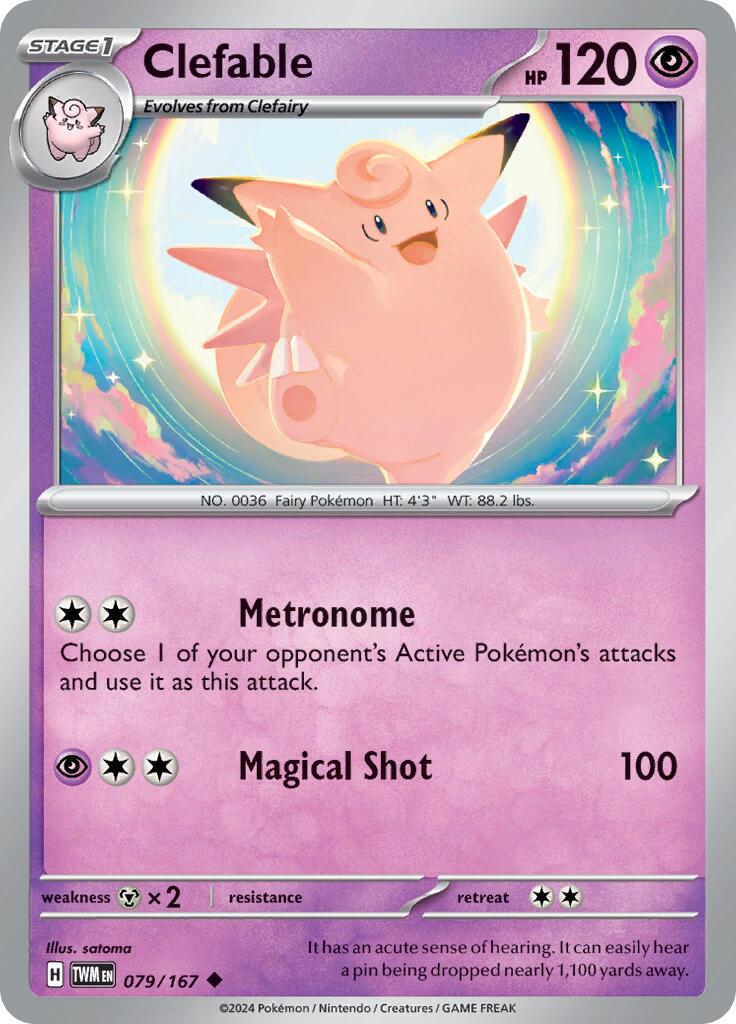 Clefable (079/167) [Scarlet & Violet: Twilight Masquerade] | Good Games North