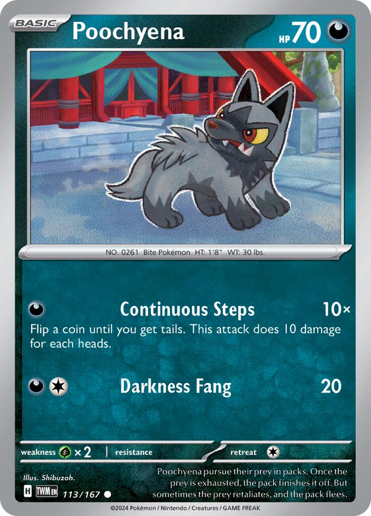Poochyena (113/167) [Scarlet & Violet: Twilight Masquerade] | Good Games North