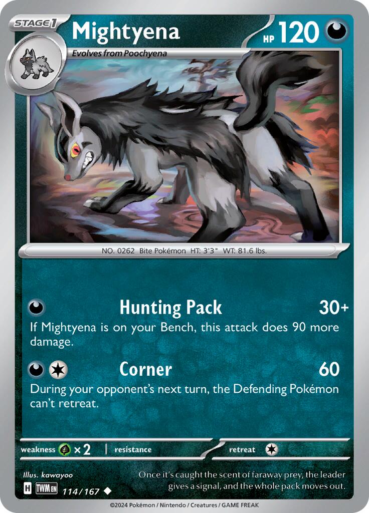 Mightyena (114/167) [Scarlet & Violet: Twilight Masquerade] | Good Games North