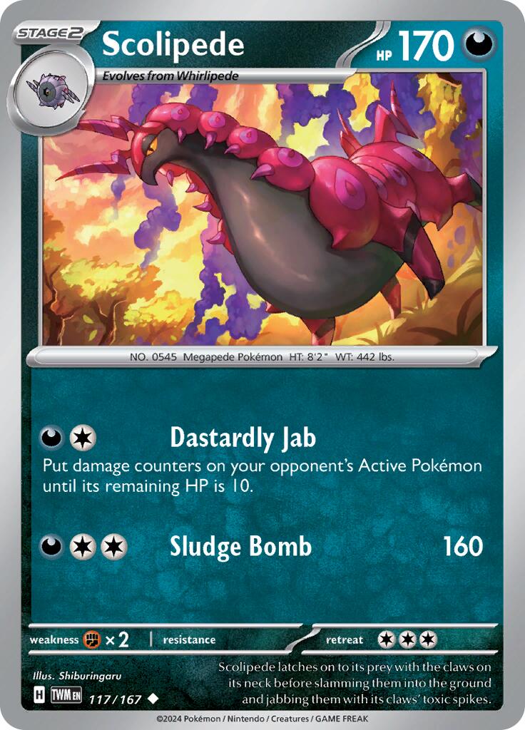 Scolipede (117/167) [Scarlet & Violet: Twilight Masquerade] | Good Games North
