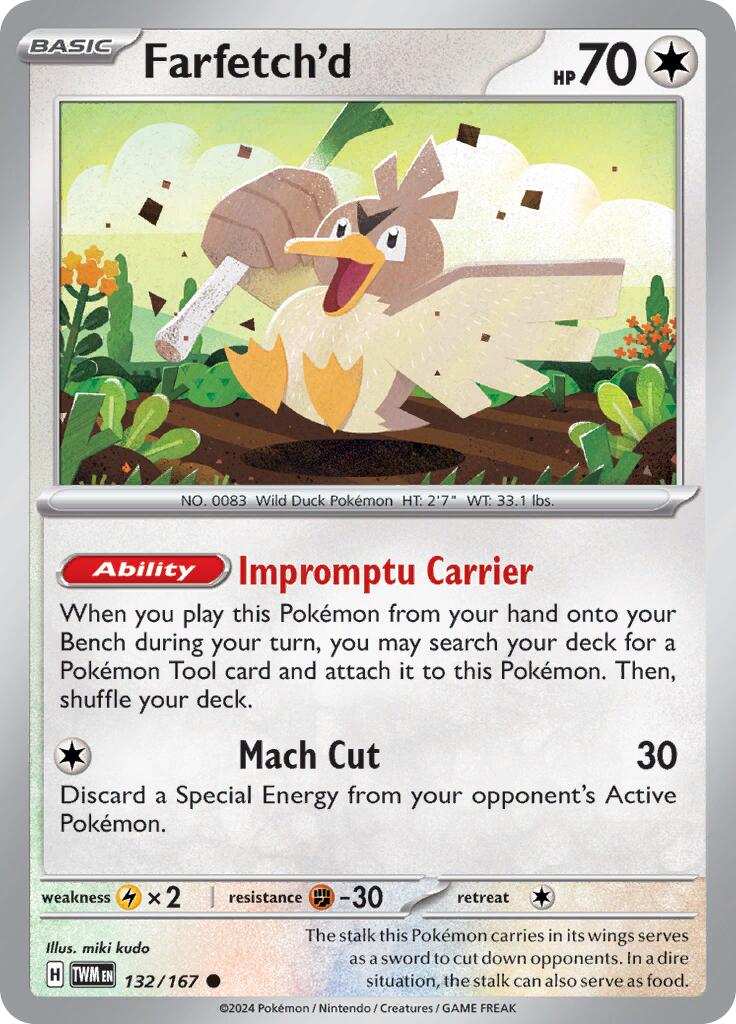 Farfetch'd (132/167) [Scarlet & Violet: Twilight Masquerade] | Good Games North