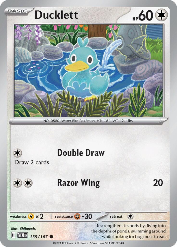 Ducklett (139/167) [Scarlet & Violet: Twilight Masquerade] | Good Games North
