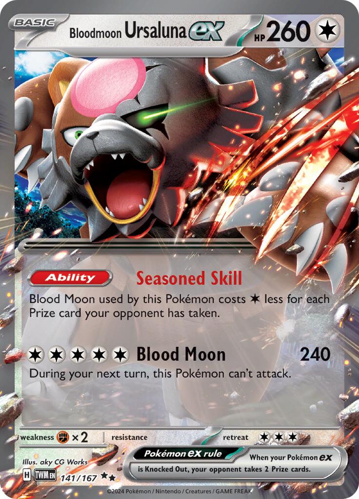 Bloodmoon Ursaluna ex (141/167) [Scarlet & Violet: Twilight Masquerade] | Good Games North