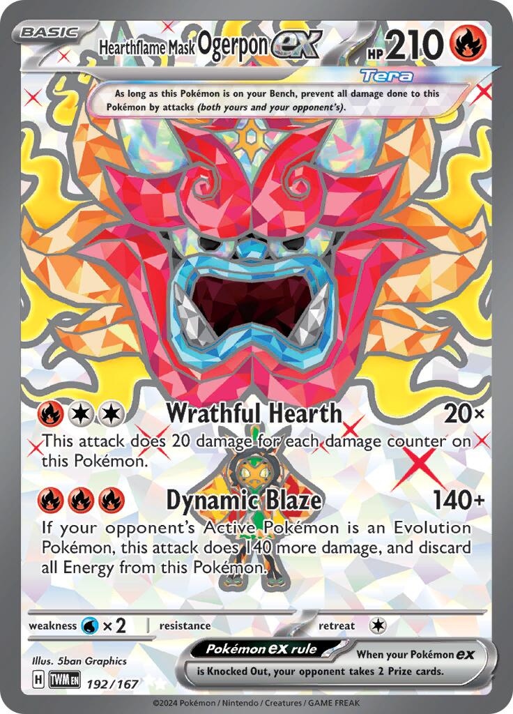 Hearthflame Mask Ogerpon ex (192/167) [Scarlet & Violet: Twilight Masquerade] | Good Games North