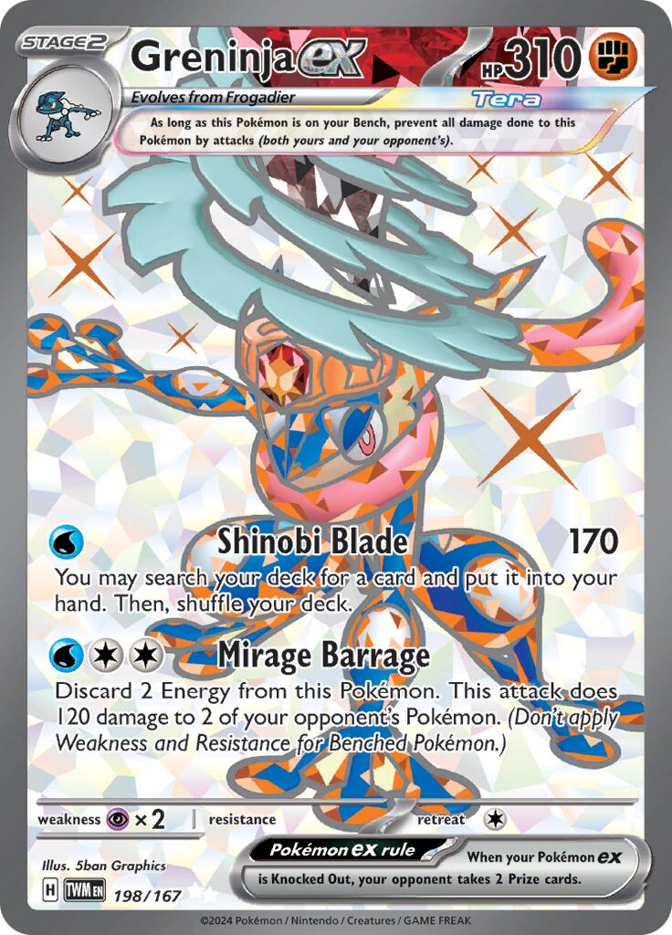 Greninja ex (198/167) [Scarlet & Violet: Twilight Masquerade] | Good Games North