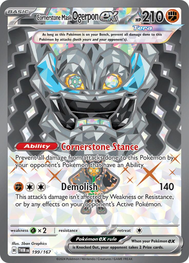 Cornerstone Mask Ogerpon ex (199/167) [Scarlet & Violet: Twilight Masquerade] | Good Games North