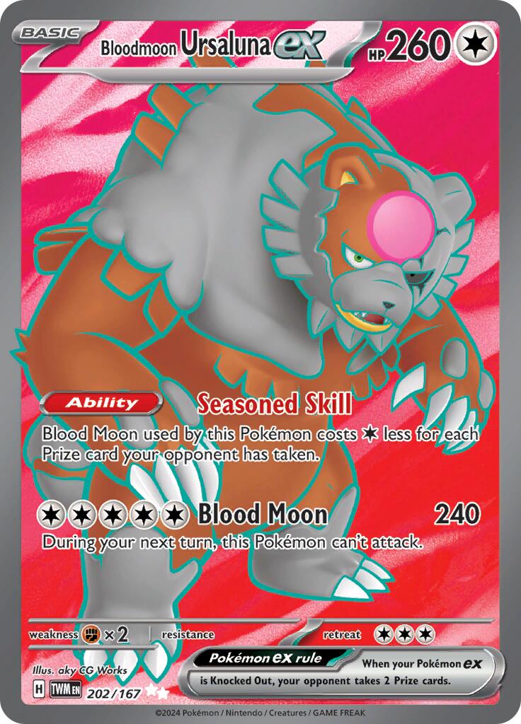 Bloodmoon Ursaluna ex (202/167) [Scarlet & Violet: Twilight Masquerade] | Good Games North
