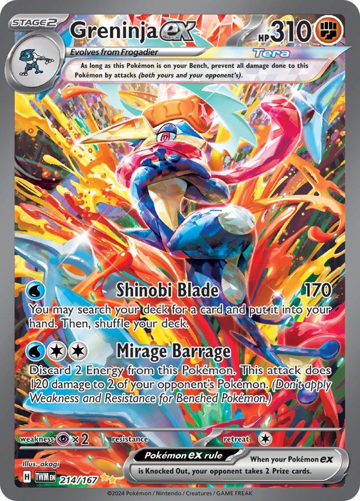 Greninja ex (214/167) [Scarlet & Violet: Twilight Masquerade] | Good Games North