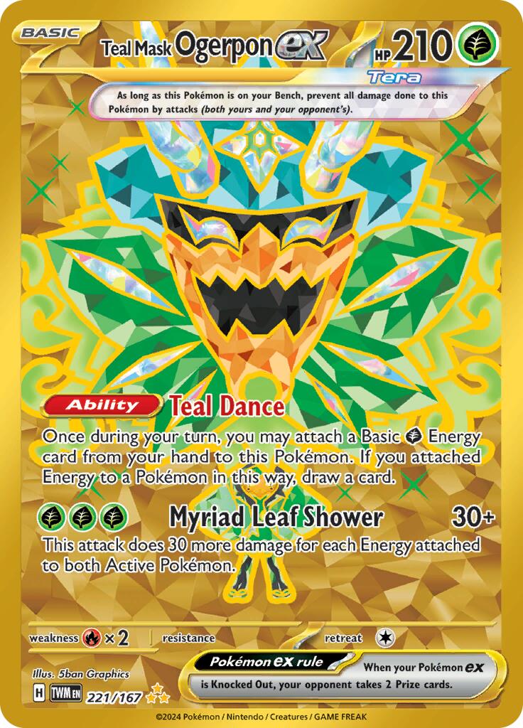 Teal Mask Ogerpon ex (221/167) [Scarlet & Violet: Twilight Masquerade] | Good Games North
