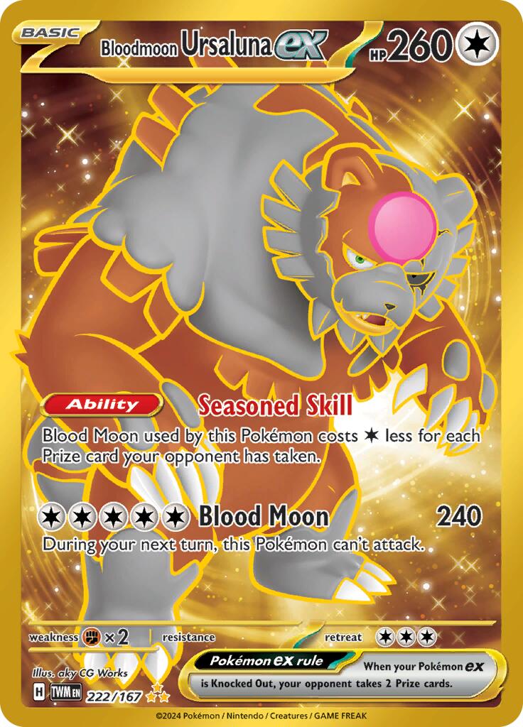 Bloodmoon Ursaluna ex (222/167) [Scarlet & Violet: Twilight Masquerade] | Good Games North