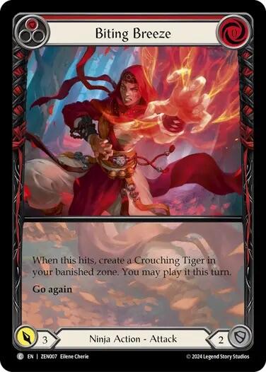 Biting Breeze (Red) [ZEN007] (Part the Mistveil Zen Blitz Deck) | Good Games North