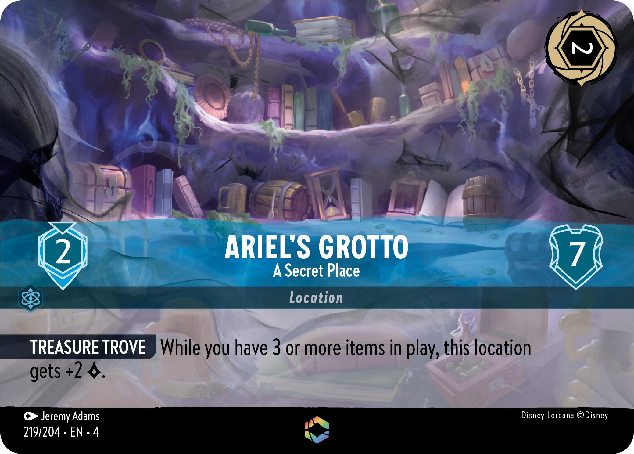 Ariel's Grotto - A Secret Place (Enchanted) (219/204) [Ursula's Return] | Good Games North