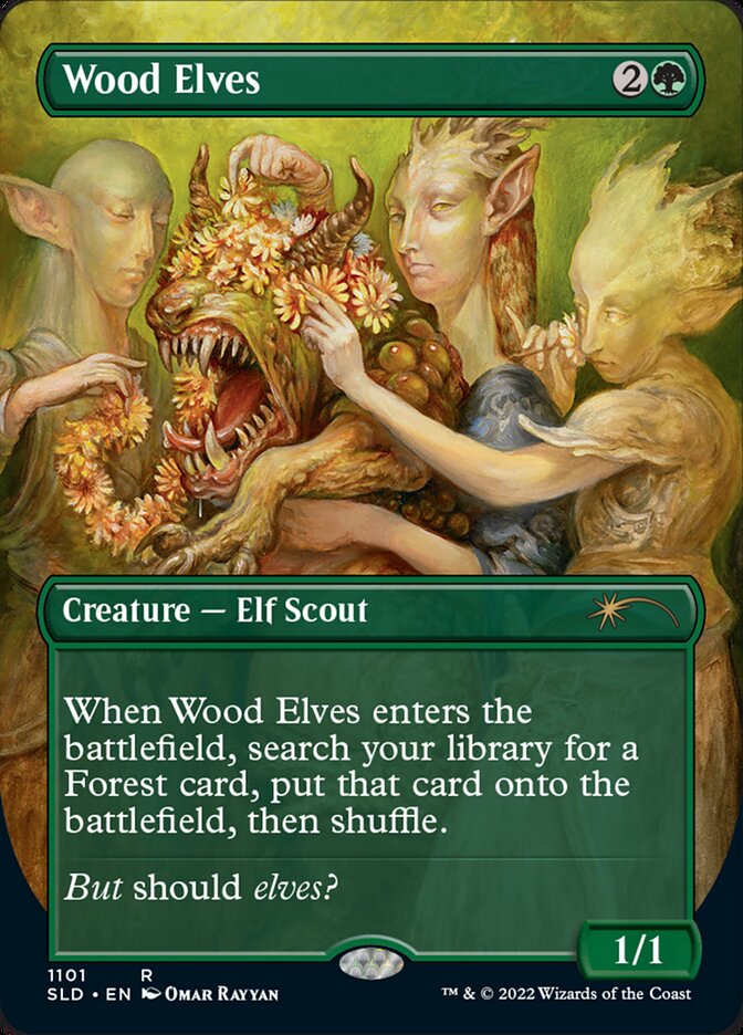 Wood Elves (Borderless) [Secret Lair Drop Series] | Good Games North