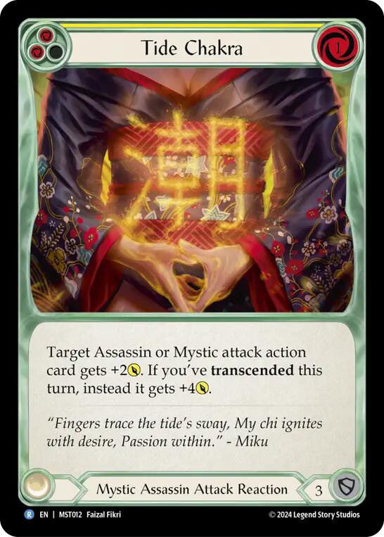 Tide Chakra (Yellow) [MST012] (Part the Mistveil)  Rainbow Foil | Good Games North