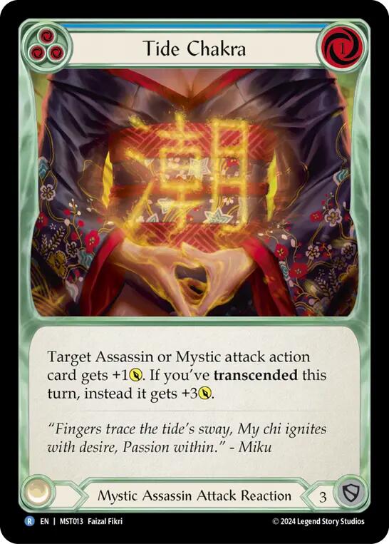 Tide Chakra (Blue) [MST013] (Part the Mistveil)  Rainbow Foil | Good Games North