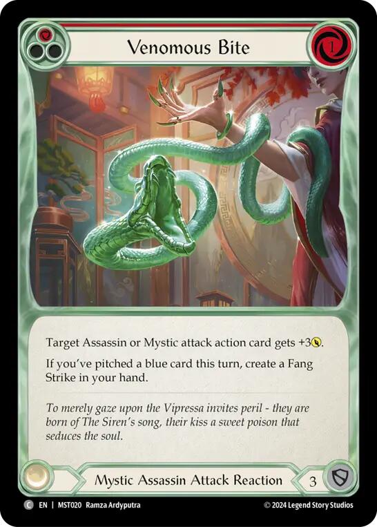 Venomous Bite (Red) [MST020] (Part the Mistveil) | Good Games North