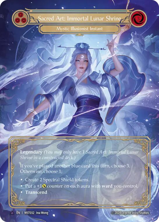 Sacred Art: Immortal Lunar Shrine // Inner Chi (Marvel) [MST032] (Part the Mistveil)  Cold Foil | Good Games North