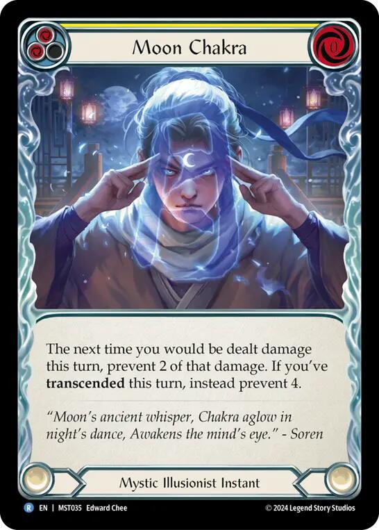 Moon Chakra (Yellow) [MST035] (Part the Mistveil)  Rainbow Foil | Good Games North