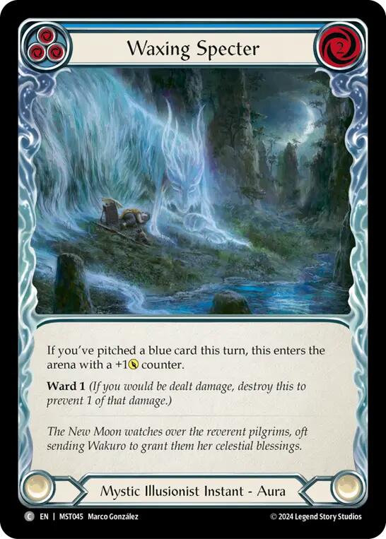 Waxing Specter (Blue) [MST045] (Part the Mistveil) | Good Games North