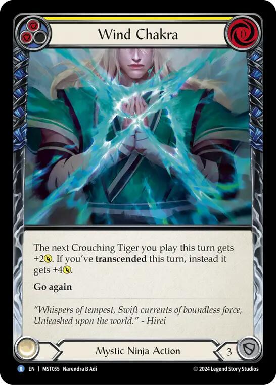 Wind Chakra (Yellow) [MST055] (Part the Mistveil)  Rainbow Foil | Good Games North
