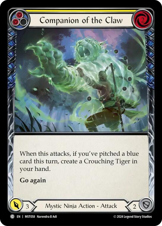Companion of the Claw (Yellow) [MST058] (Part the Mistveil) | Good Games North