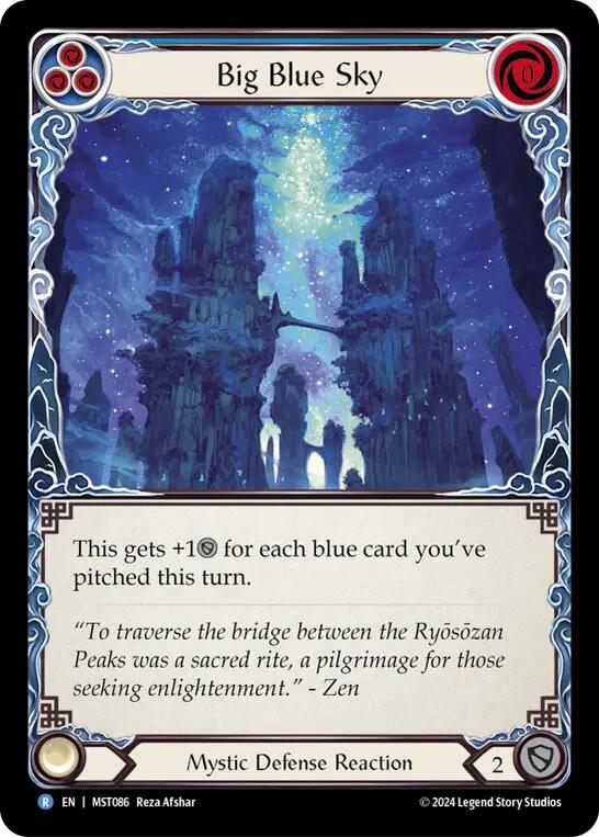 Big Blue Sky [MST086] (Part the Mistveil)  Rainbow Foil | Good Games North