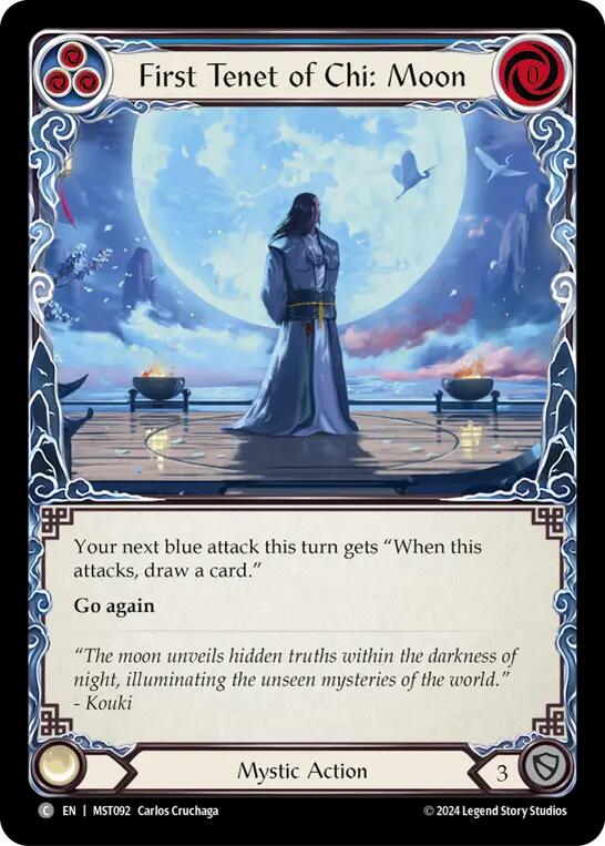 First Tenet of Chi: Moon [MST092] (Part the Mistveil)  Rainbow Foil | Good Games North