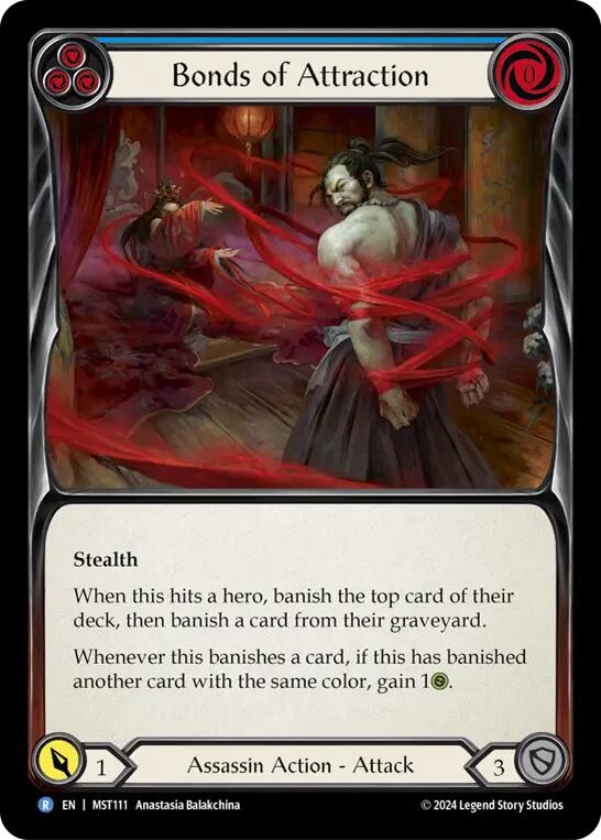 Bonds of Attraction (Blue) [MST111] (Part the Mistveil)  Rainbow Foil | Good Games North