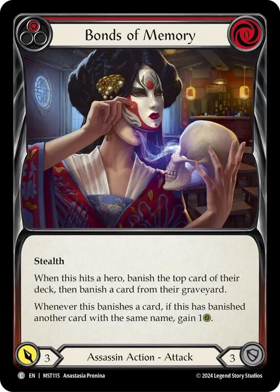 Bonds of Memory (Red) [MST115] (Part the Mistveil)  Rainbow Foil | Good Games North