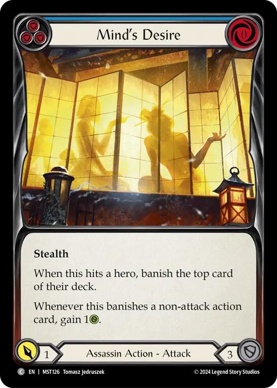 Mind's Desire (Blue) [MST126] (Part the Mistveil) | Good Games North