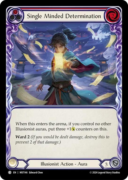 Single Minded Determination (Red) [MST146] (Part the Mistveil) | Good Games North