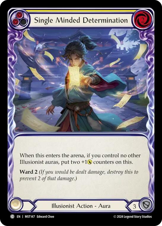 Single Minded Determination (Yellow) [MST147] (Part the Mistveil) | Good Games North
