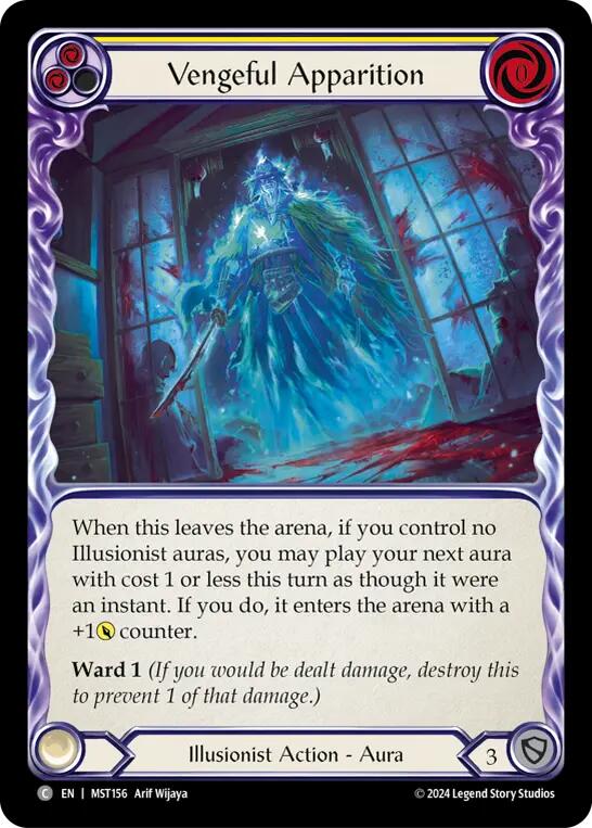 Vengeful Apparition (Yellow) [MST156] (Part the Mistveil) | Good Games North