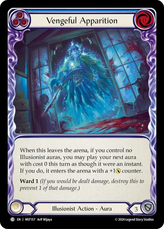 Vengeful Apparition (Blue) [MST157] (Part the Mistveil) | Good Games North