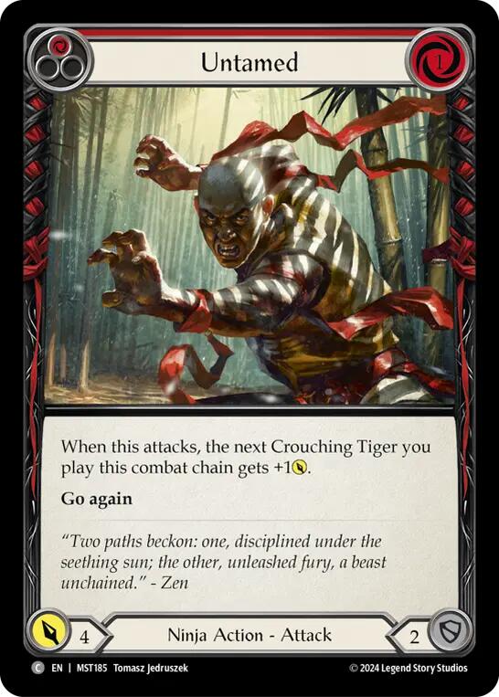 Untamed (Red) [MST185] (Part the Mistveil)  Rainbow Foil | Good Games North