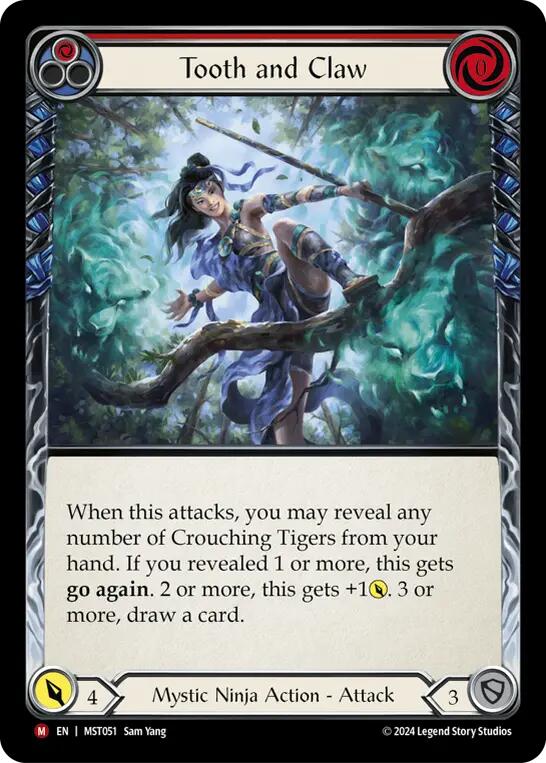 Tooth and Claw [MST051] (Part the Mistveil)  Rainbow Foil | Good Games North