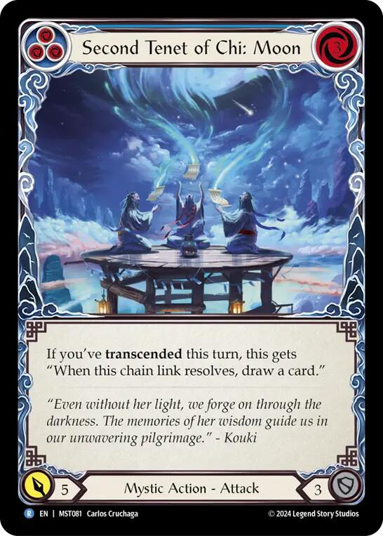 Second Tenet of Chi: Moon [MST081] (Part the Mistveil)  Rainbow Foil | Good Games North