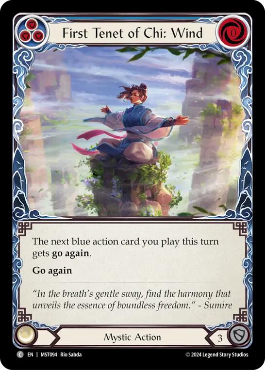 First Tenet of Chi: Wind [MST094] (Part the Mistveil)  Rainbow Foil | Good Games North