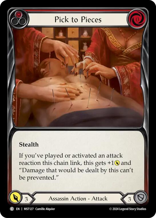 Pick to Pieces (Red) [MST127] (Part the Mistveil)  Rainbow Foil | Good Games North