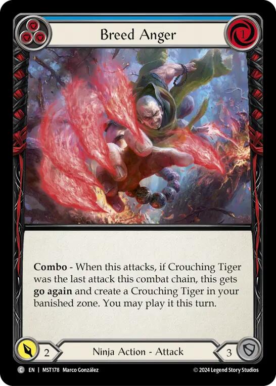 Breed Anger (Blue) [MST178] (Part the Mistveil) | Good Games North