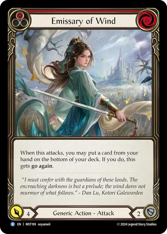 Emissary of Wind [MST199] (Part the Mistveil)  Rainbow Foil | Good Games North