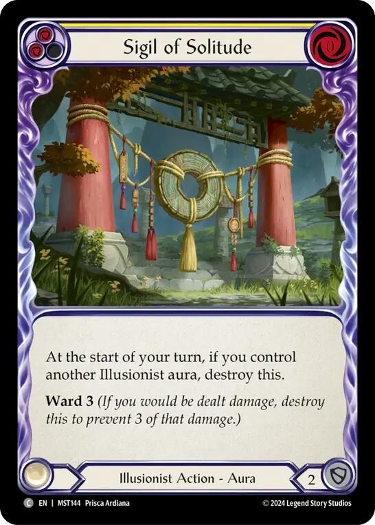 Sigil of Solitude (Yellow) [MST144] (Part the Mistveil) | Good Games North