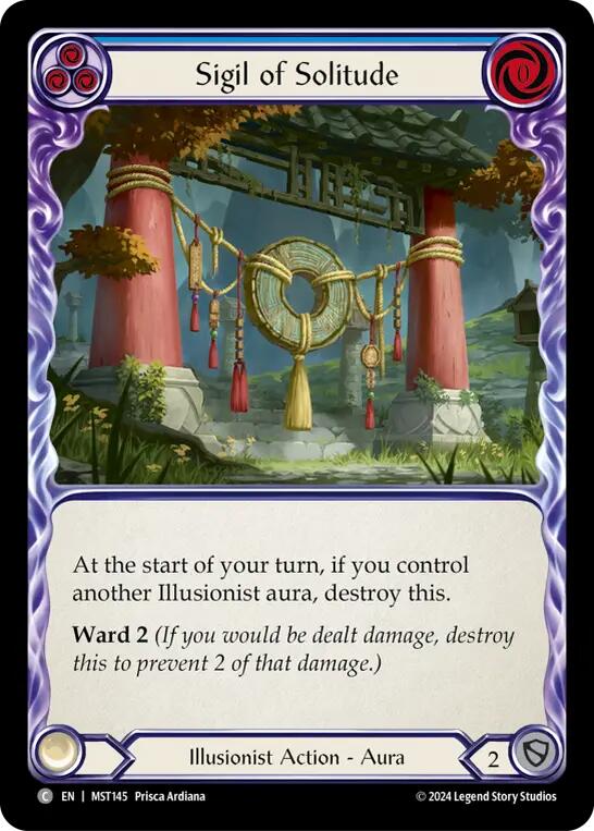 Sigil of Solitude (Blue) [MST145] (Part the Mistveil) | Good Games North