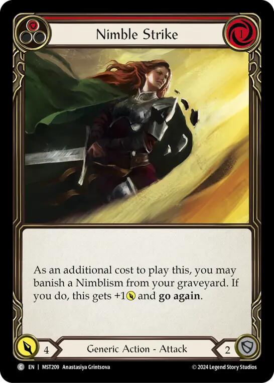 Nimble Strike (Red) [MST209] (Part the Mistveil) | Good Games North