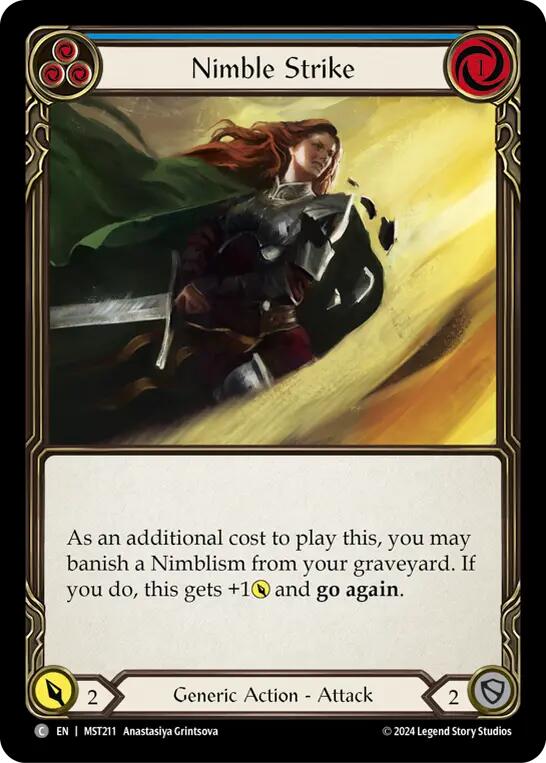 Nimble Strike (Blue) [MST211] (Part the Mistveil) | Good Games North