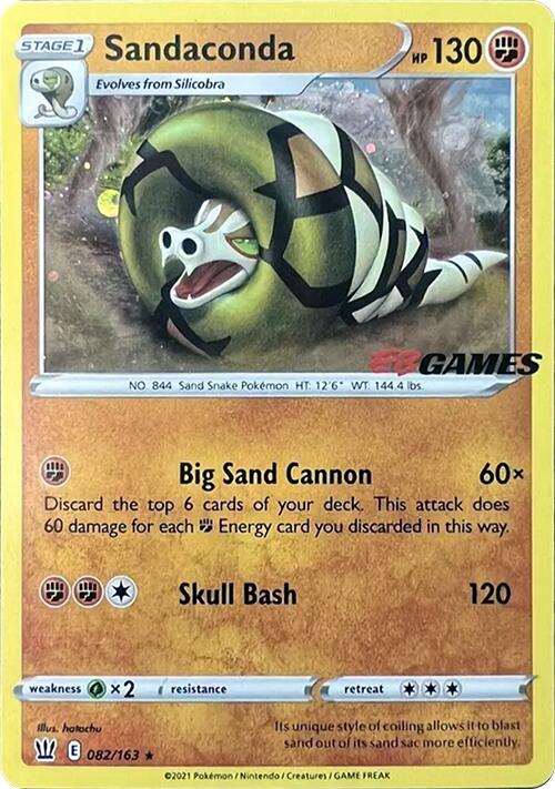 Sandaconda (082/163) (EB Games Exclusive) [Sword & Shield: Battle Styles] | Good Games North