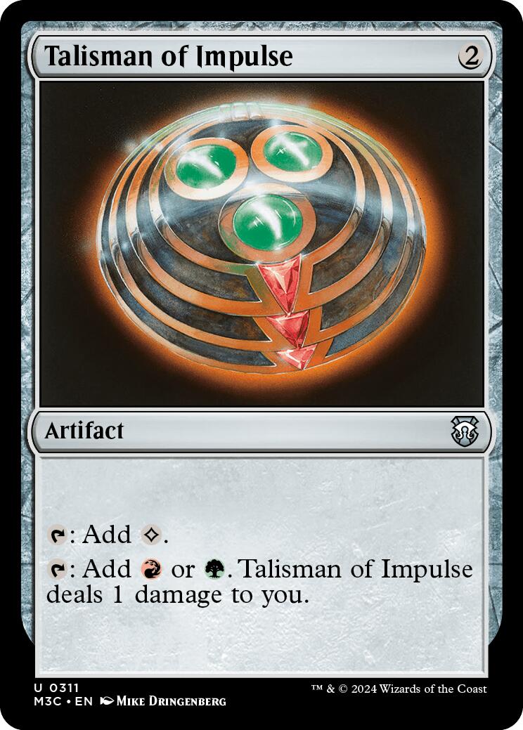 Talisman of Impulse [Modern Horizons 3 Commander] | Good Games North