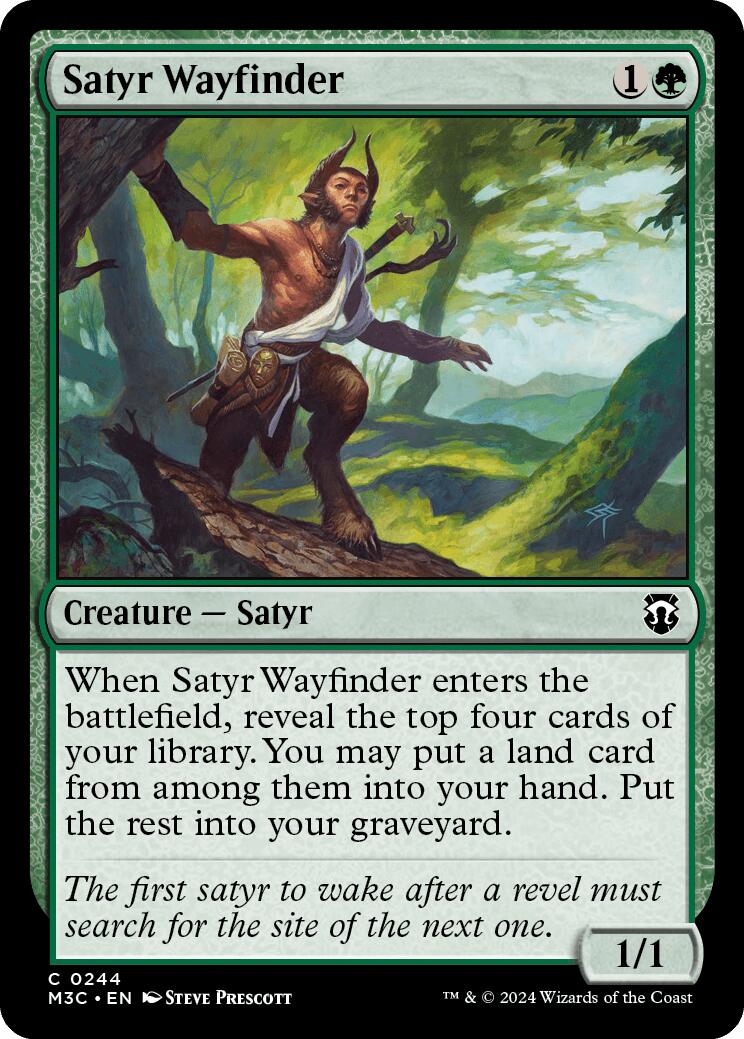 Satyr Wayfinder [Modern Horizons 3 Commander] | Good Games North