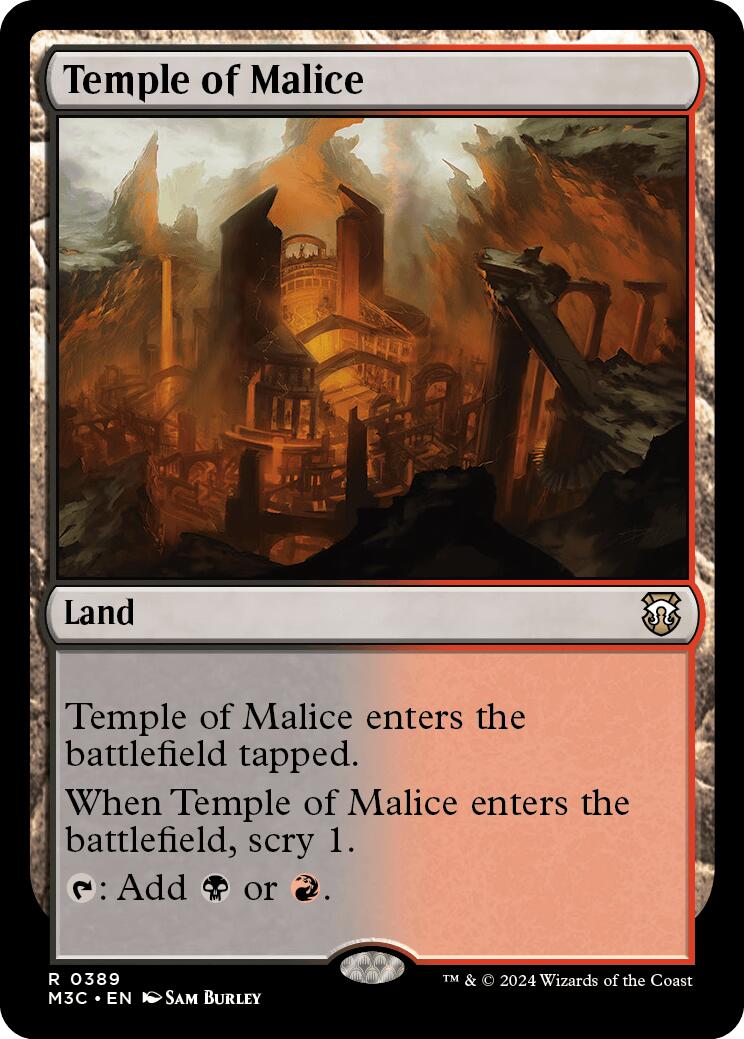 Temple of Malice [Modern Horizons 3 Commander] | Good Games North